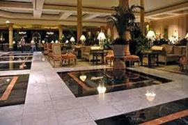 Italian marble in dining hall